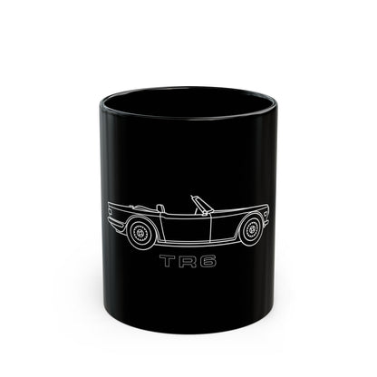 Triumph TR6 11oz Coffee Mug - Classic British Roadster Christmas Gift Car